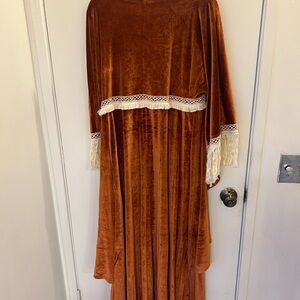 Maternity velvet dress